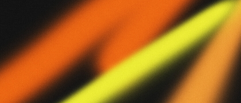 Abstract colorful texture with yellow and orange glow, soft blurred spectrum wallpaper for modern digital design and creative media. Vibrant grainy gradient background.