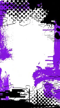 Graffiti style stop motion flickering rough paint grunge halftone surface seamless background