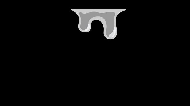 2D Water drop splash animation, water drop effect animation.