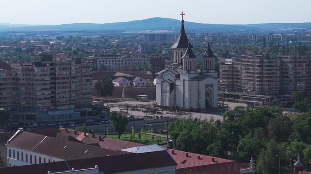 Oradea city in Romania, drone footage 4K ProRes rec.709 dlog