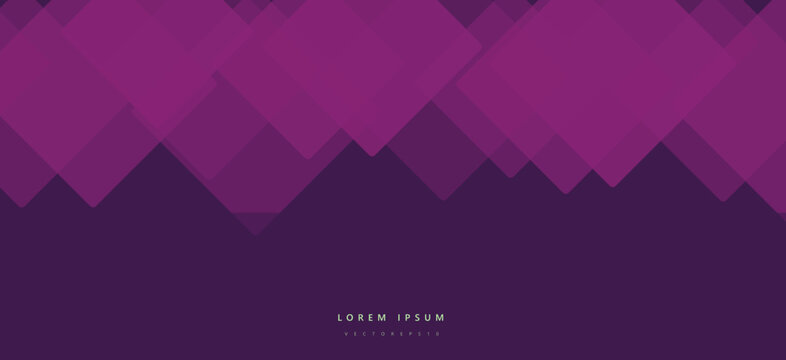 Minimalist modern city skyline at dusk with gradient purple sky and lorem ipsum placeholder text