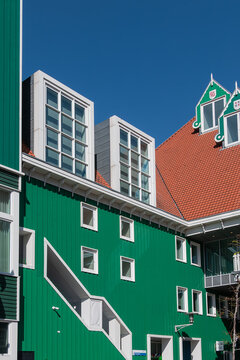 Modern Town Hall (Stadhuis) is the city hall of Zaandam. ZAANDAM, the NETHERLANDS. August 14, 2026.