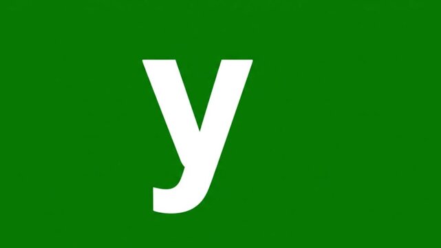 A video showcasing the Yahoo logo on a green background for corporate branding purposes