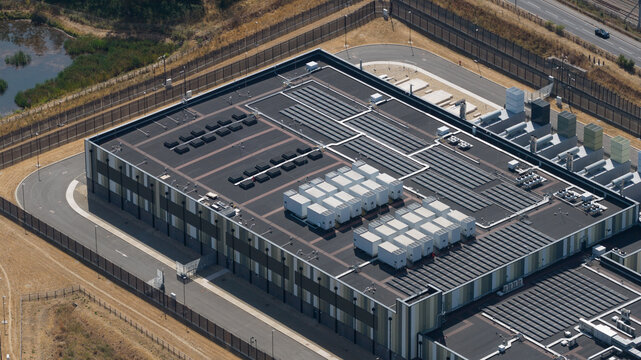 Aerial view of Hyperscale Data Center Campus in Didcot.