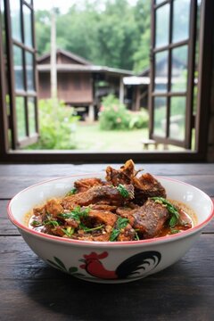 Thai Red Curry with Tilapia (Chu Chee Pla Nil) - ฉู่ฉี่ปลานิลสูตรอาหารพื้นบ้าน
