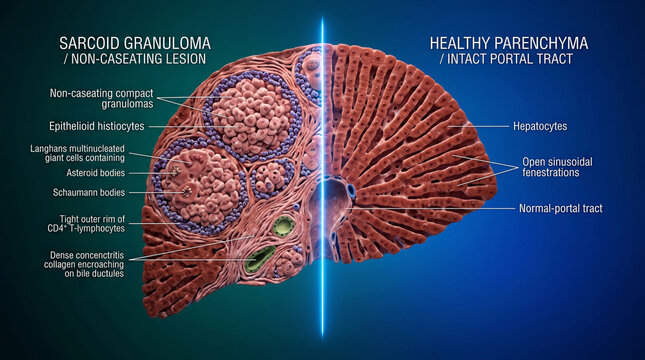 Liver granuloma in pathological context