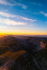 Naklejka premium Hochschwab Gipfel Sonnenaufgang - Hochsteiermark - Hochschwabgebiet - Steiermark