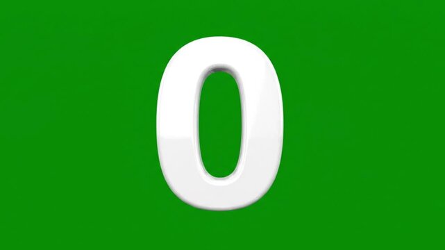 A large white number zero appears on a solid green background in this informative video.