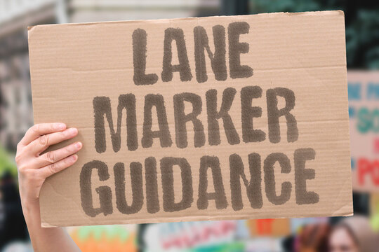 "Lane Marker Guidance" Painted lines become digital rails for the car to follow. GUIDANCE. TRACKING. DETECTION. ROAD. MARKING.