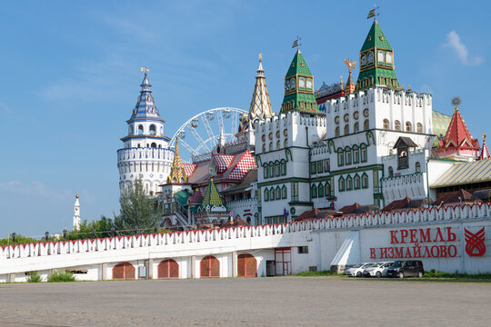 MOSCOW, RUSSIA - JULY 02, 2026: The Kremlin in Izmailovo cultural and entertainment complex on a sunny July morning. Moscow