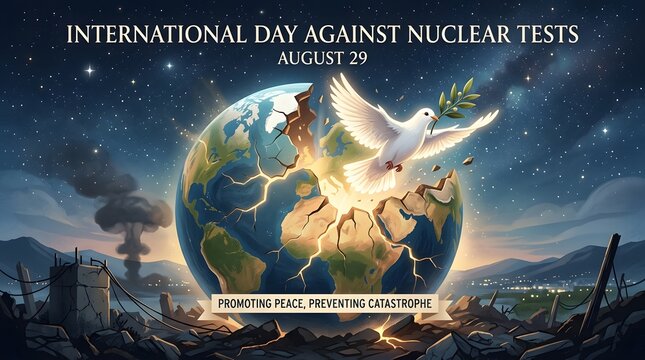 International day against nuclear tests illustration