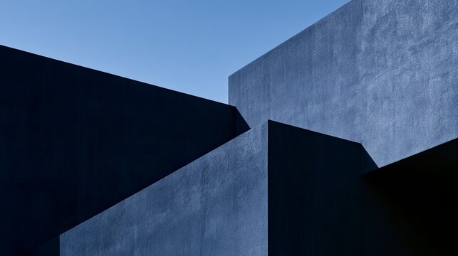 Modern Architectural Structures with Geometric Design Elements.