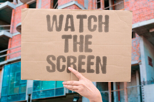 "Watch The Screen" The operator's eyes flick across grayscale forms. OPERATOR. MONITOR. IMAGE. INTERPRET. THREAT.