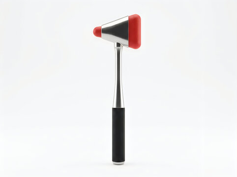 neurological reflex hammer medical diagnostic instrument isolated on transparent background