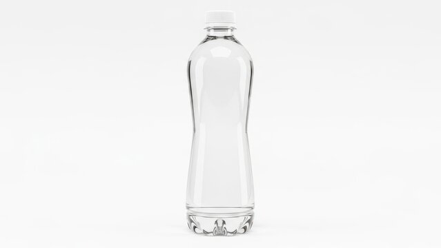 Clear plastic bottle with cap