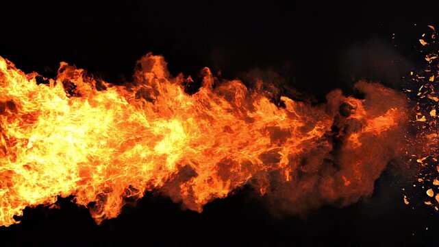 Realistic Fire Flame Effect for Halloween Horror