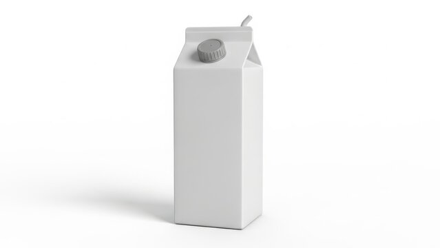Blank milk carton