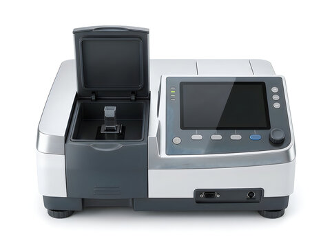 laboratory uv vis spectrophotometer analytical science equipment isolated on transparent background