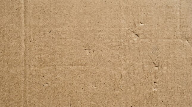 A close-up shot of brown cardboard against a black background. The cardboard displays a textured surface with visible corrugations and slight imperfections.