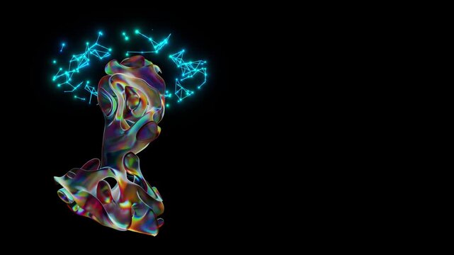 3d illustration energy transformation of consciousness	