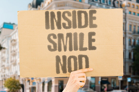 "Inside Smile Nod" The laughter echoes around your incomprehension. EXCLUDE. LOST. PRETEND. FAKE. OUTSIDE.
