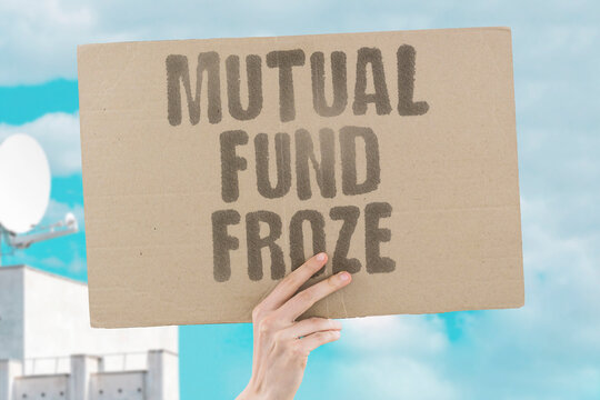 "Mutual Fund Froze" Redemptions suspended during crisis. TRAPPED. ILLIQUID. FROZEN. STUCK. HELPLESS.