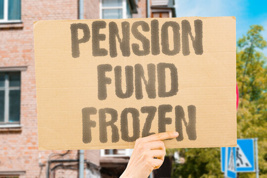 "Pension Fund Frozen" Retirement account locked during crisis. TRAPPED. STUCK. HELPLESS. FROZEN. INACCESSIBLE.