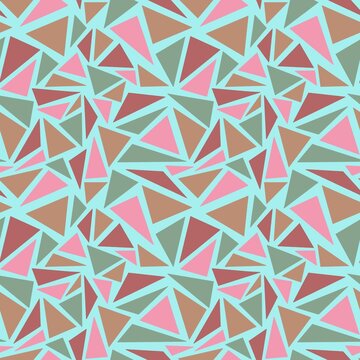 Triangle Terrazzo Image Seamless Pattern
