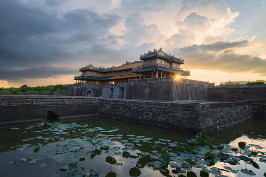 Ngo Mon Gate of the Imperial City in Hue, Vietnam