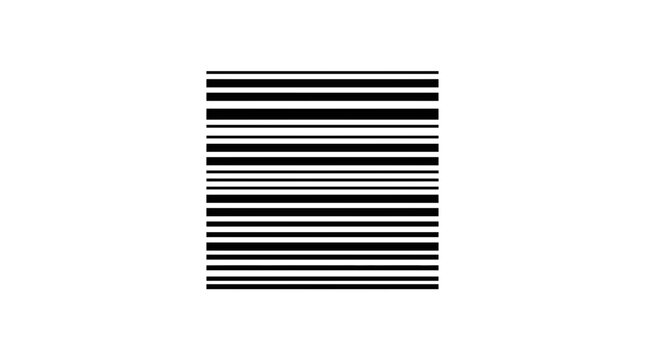 Abstract black horizontal lines barcode pattern.