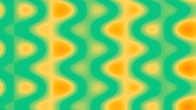 Wavy green pattern. Retro loop.