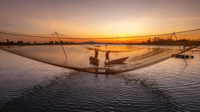 Fishermen at Sunrise
