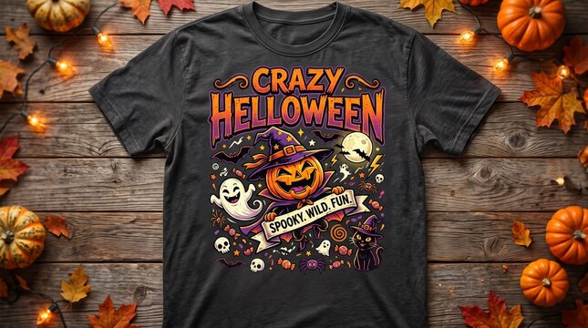 Crazy Hellowen New Halloween T-Shirt Design