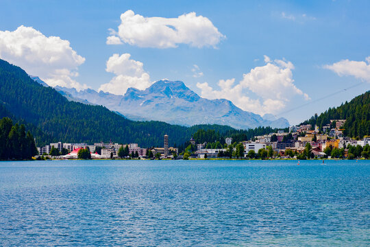 St Moritz Across Lake 1