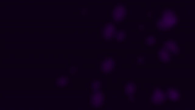 Abstract electric orchid pulsar particles flickering on a dark background for motion design
