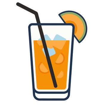 Indonesian Food Vector Icon - Es Blewah