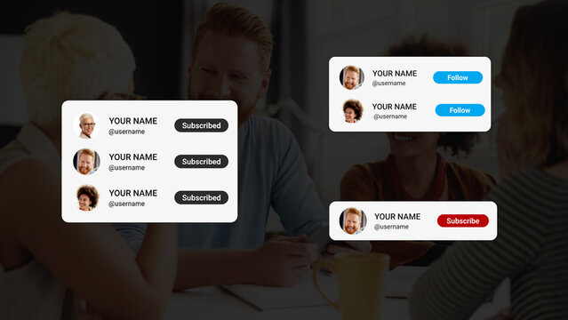 Multiple Subscribe Buttons With Profile Pictures 02