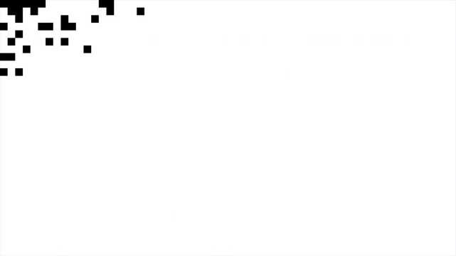 Minimalist Retro Pixel Wipe Reveal Transition Matte for Digital Content 4k video