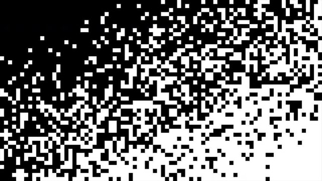 Diagonal Square Pixelated Wipe Transition Cycle for Digital Interface and Retro Gaming Video Reveal 4k video