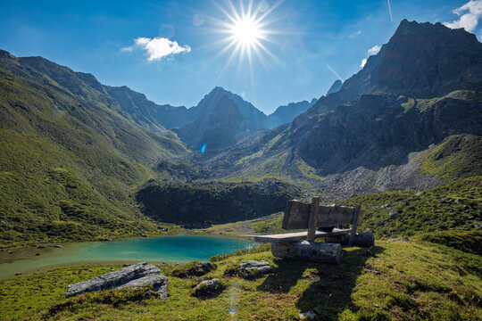 Sommerliche Berglandschaft im Pitztal, Tirol