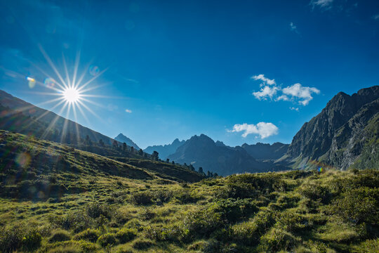 Sommerliche Berglandschaft im Pitztal, Tirol