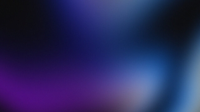 Abstract Grainy Gradient Background with Deep Blue and Purple Glow