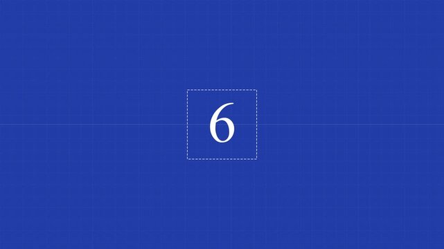 Blueprint architectural background with numbered boxes for planning and technical layout design