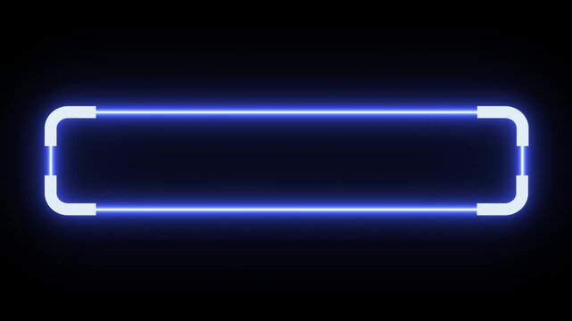 Lower third title modern glowing purple neon animation banner for overlay with alpha channel. Perfect for video editing, news, presentations, interviews, and social media.