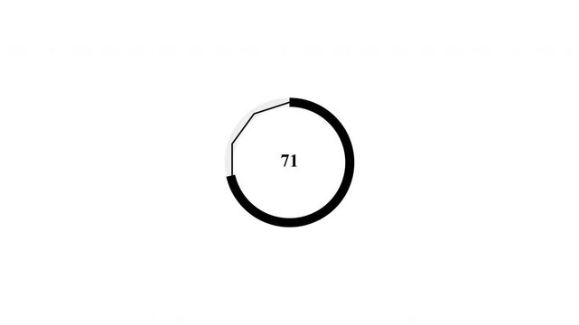 Geometric morphing of shapes from triangle to circle with numerical progress on white background