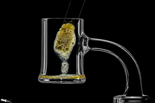 Melting BHO on a quartz banger