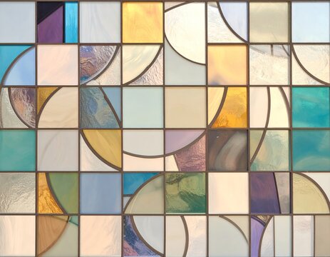 a mosaic tile pattern with many different colors