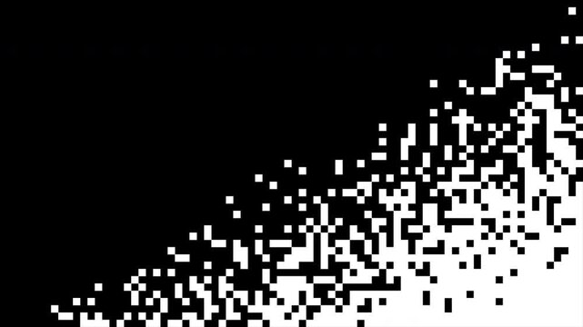 Retro Pixelated Transition Diagonal Fade for Digital Video Editing 4k video