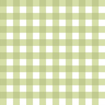 Soft pastel green gingham seamless pattern with a clean checked design, perfect for baby fabric, clothing, bedding, wrapping paper, and textile backgrounds.