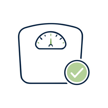 Weight Management high protein food icon vector